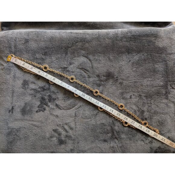 y2k Liz Claiborne Gold‎ Tone Chain Belt - L/XL - Picture 5 of 5